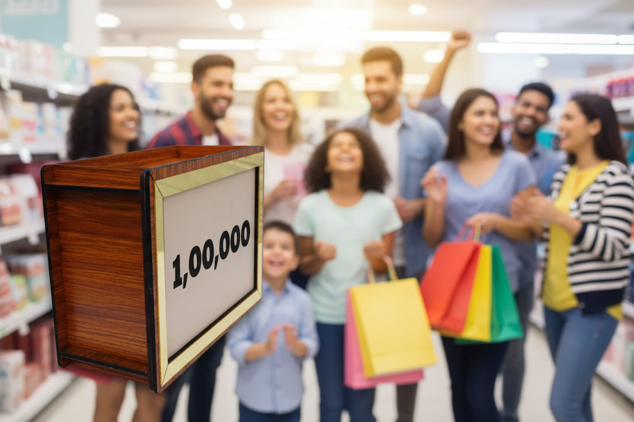 Premium Wooden Piggy Bank - 1

Lakh Rupay Capacity Elevate your savings