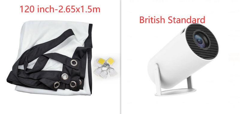 Portable Projector Small Straight Projector For Home Use 180 Degrees Projection Angle Automatic Focus Home Video Projector