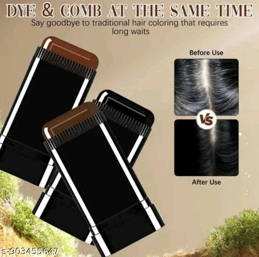Hair Color Comb Stick, Waterproof and Sweat-Proof Instant Hair Dye